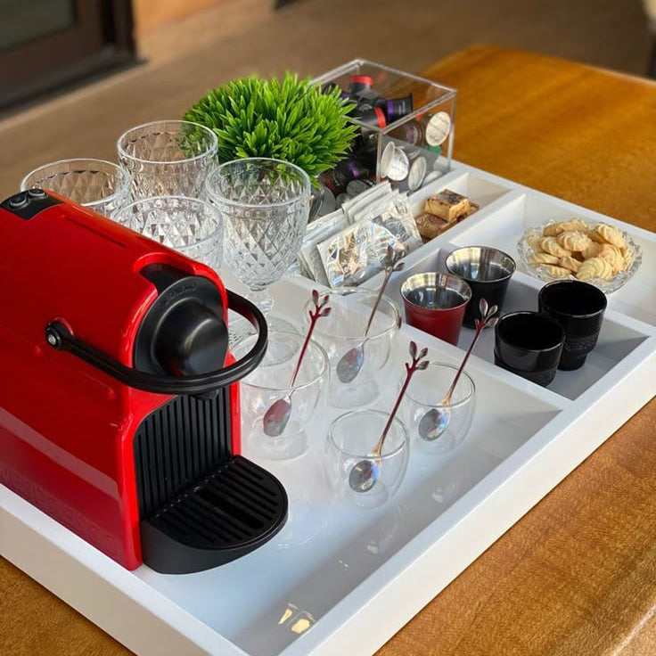 nespresso krups machine sur un meuble